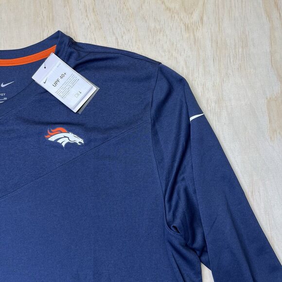 NEW 3XL Denver Broncos Nike 2022 Sideline Coach Chevron Lock Up Shirt - Picture 2 of 11